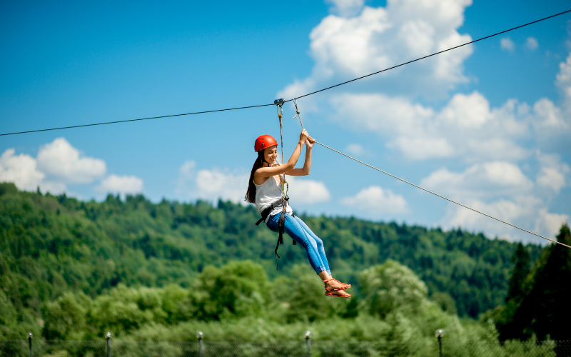 Ziplining in Pigeon Forge